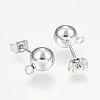 Non-Tarnish 201 Stainless Steel Ball Stud Earring Post LS-X-STAS-F088-01P-2
