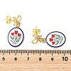 Printed Handmade Porcelain Dangle Earrings EJEW-JE07488-6