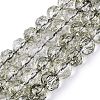 Crackle Transparent Glass Beads Strands GLAA-N063-10mm-03-1