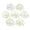 Transparent Spray Painted Imitation Jade Glass Beads GLAA-Q089-003-E002-2