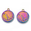 Ion Plating(IP) 201 Stainless Steel Pendants STAS-N098-188M-3