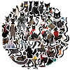 Cat Theme PVC Cartoon Sticker Labels PW-WG93669-01-4