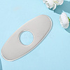 Oval Stainless Steel Faucet Hole Covers STAS-WH20001-18A-P01-7