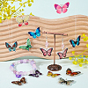 48Pcs 12 Styles Opaque Acrylic Pendants SACR-SC0001-45-3