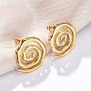 304 Stainless Steel Stud Earrings for Women EJEW-K306-15G-1