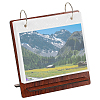 Rectangle Wooden Calendar Photo Album with 24 Sheets Plastic Sleeves and Stainless Steel Rings DIY-WH0542-33A-02-1