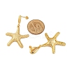 Rack Plating Brass Dangle Stud Earrings for Women EJEW-C125-23C-G-5