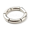 Chunky Curved Tube Beads Stretch Bracelets Set for Girl Women BJEW-JB06947-5