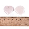 Natural Rose Quartz Pendants G-Q601-29E-3