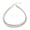 Iron Snake Chains Choker Necklaces LS-NJEW-P289-03B-P-2