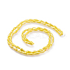 Electroplated Opaque Glass Beads Strands EGLA-L015-FR-B08-3