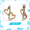 100Pcs Tibetan Style Alloy Pendants TIBEP-PH0001-68-2