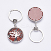 Natural Red Jasper Keychain KEYC-G043-C08-2