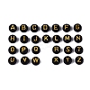 Opaque Acrylic Beads SACR-Q001-04B-M-1