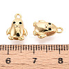Brass Micro Pave Clear Cubic Zirconia Pendants KK-T078-12G-3