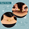10Pcs 10 Styles Alloy Magnetic Clasps Slide Lock Clasps with Spring Ring Clasps FIND-TA0002-03-5