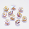 Faceted Glass Rhinestone Charms RGLA-F049-6mm-371PS-1