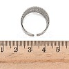 304 Stainless Steel Open Cuff Rings for Women RJEW-A079-09C-P-5