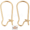 50Pcs Brass Hoop Earring Findings FIND-BBC0003-28-1