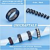 16pcs 8 Style Stainless Steel Grooved Finger Ring Settings RJEW-UN0001-29-5
