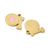 304 Stainless Steel Enamel Charms X1-STAS-G360-03G-01-2