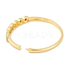Brass Pave Colorful Cubic Zirconia Hinged Bangles for Women BJEW-S147-33G-A-3