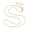 Brass Ball Chain Necklaces for Women NJEW-Q344-06G-1