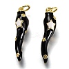 Brass Enamel Pendants X-KK-B026-15G-A-1