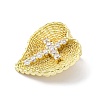 Brass Micro Pave Cubic Zirconia Pendants KK-S510-35G-01-2