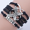 Imitation Leather Multi-strand Bracelets WG22DAF-02-1