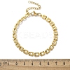 304 Stainless Steel Square Link Chain Bracelets for Women BJEW-F488-21G-02-5