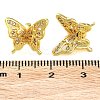 Rack Plating Brass Clear Cubic Zirconia Pendants KK-B078-03G18-3