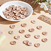 Flat Round Wood Buttons DIY-LP0001-14A-3