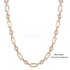 Imitation Pearl Sun & Oval Boho Link Chain Necklaces JN1131A-2