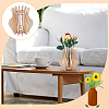 Wooden Puzzle Flower Vase Figurines DIY-WH0308-567-5