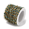 Ion Plating(IP) Real 18K Gold Plated 316 Stainless Steel Paperclip Chains AJEW-Z026-03C-1