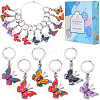 Alloy Enamel Pendant Decorations HJEW-SC00050-1