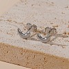 304 Stainless Steel Stud Earrings for Women LS-EJEW-G459-01B-P-1