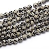 Natural Dalmatian Jasper Round Bead Strands X-G-J303-19-6mm-1