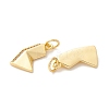 Rack Plating Eco-friendly Brass Micro Pave Clear Cubic Zirconia Pendants KK-D072-01G-K-NR-2