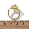 Rhombus Opalite Finger Rings RJEW-B113-01G-05-5