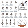 Tibetan Style Alloy Beads TIBEB-TA0001-17AS-4