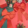 Christmas PVC Glitter Bowknot AJEW-SP0003-72C-01-4