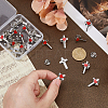 24Pcs Cross with Heart Alloy Enamel Lapel Pin Backs for Backpack Clothes JEWB-FG0001-59P-3