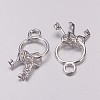 Tibetan Style Alloy Pendants TIBEP-1903-S-RS-2