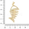 Brass Micro Pave Cubic Zirconia Pendants KK-C170-17G-3
