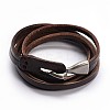 Cowhide Leather Wrap Bracelets X-BJEW-F173-05B-1