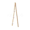 Brass Micro Pave Clear Cubic Zirconia & ABS Plastic Pearl Big Pendants KK-G510-05G-1