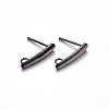 304 Stainless Steel Stud Earring Findings X-STAS-H467-05B-1