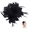 Women's Feather Aligator Hair Clips OHAR-WH0034-13A-1